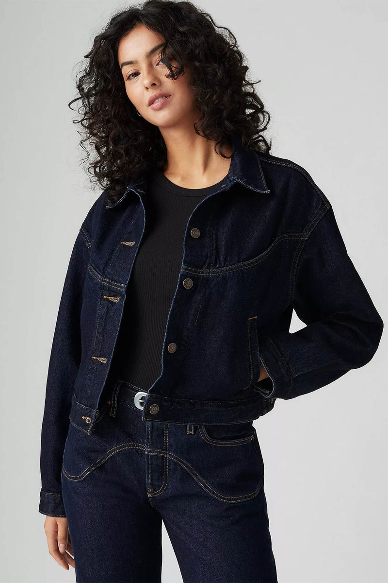 Shrunkrn '90S Western Trucker Jacekt
