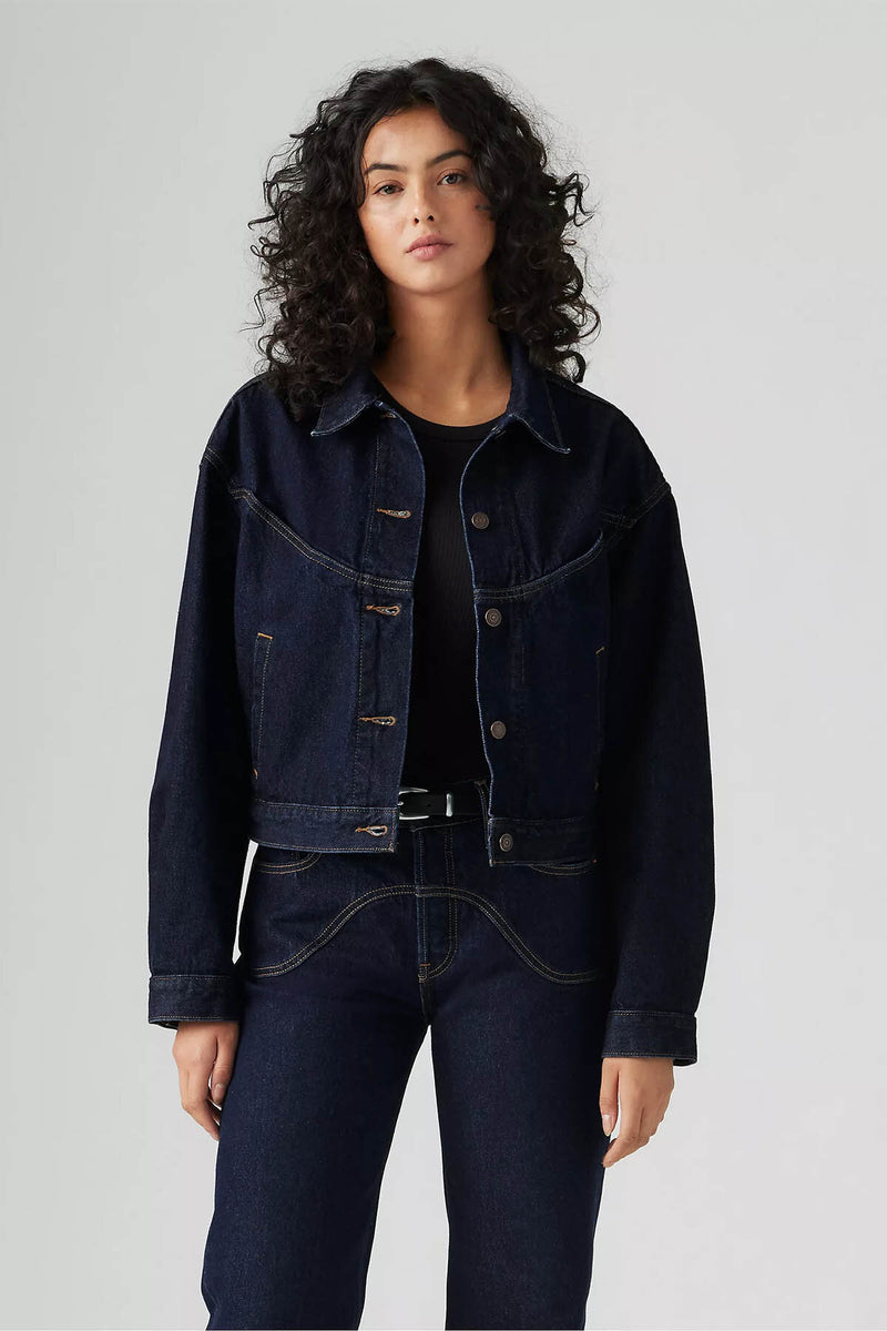 Shrunkrn '90S Western Trucker Jacekt