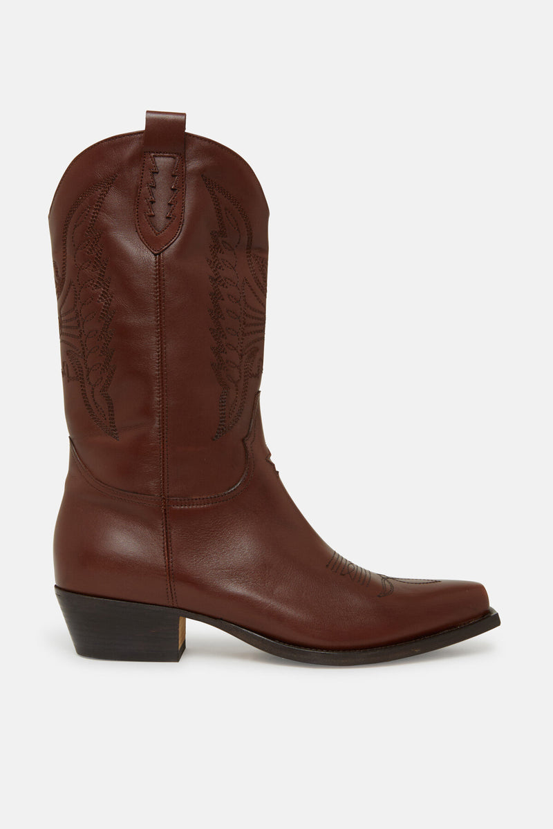 Lisa Embroidered Ranger Boots