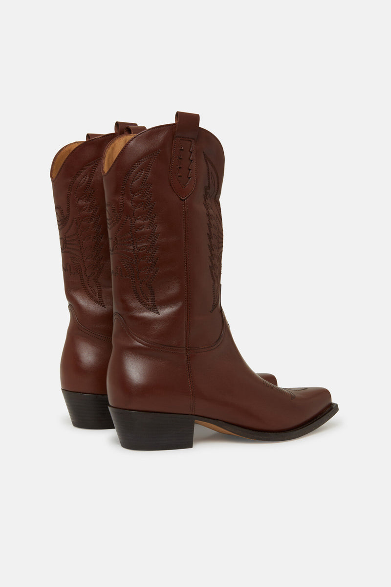 Lisa Embroidered Ranger Boots
