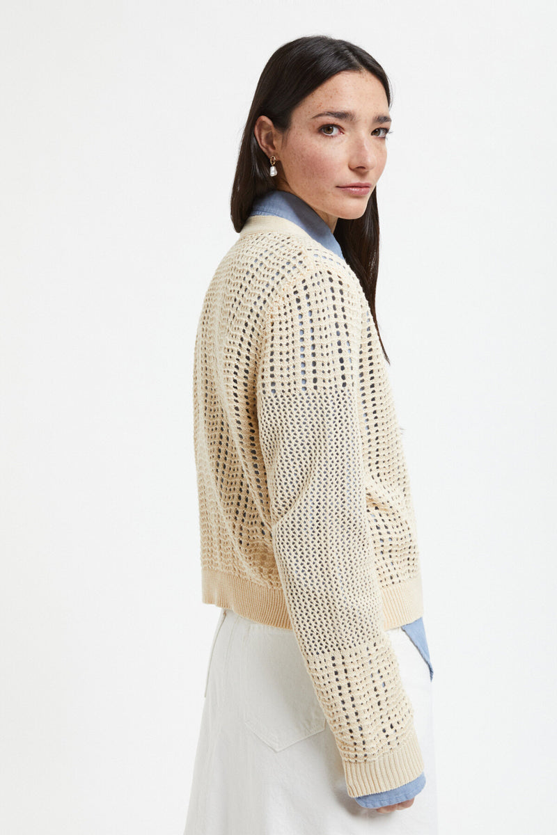 Granod Fancy Knit Cardigan