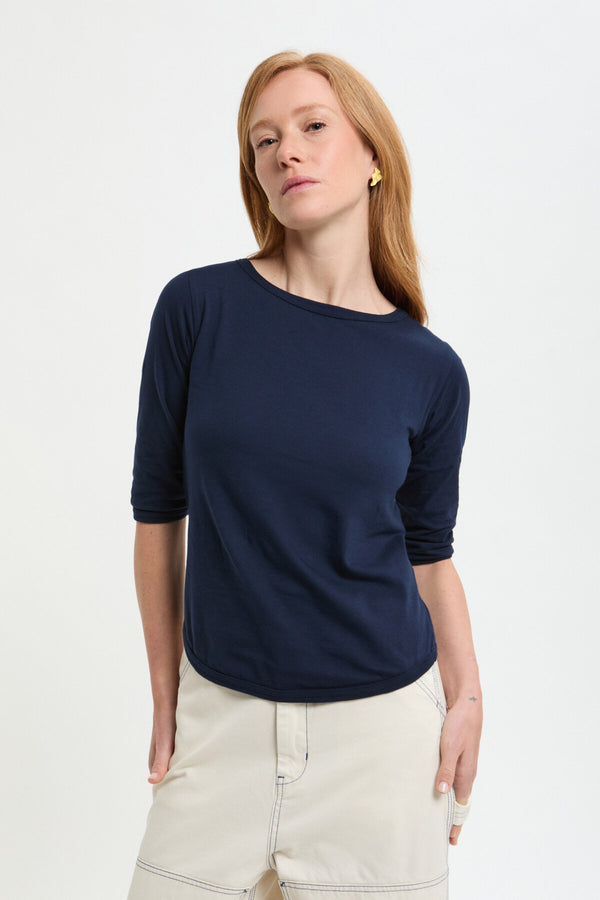 Beams Boy Boat Neck T-Shirt