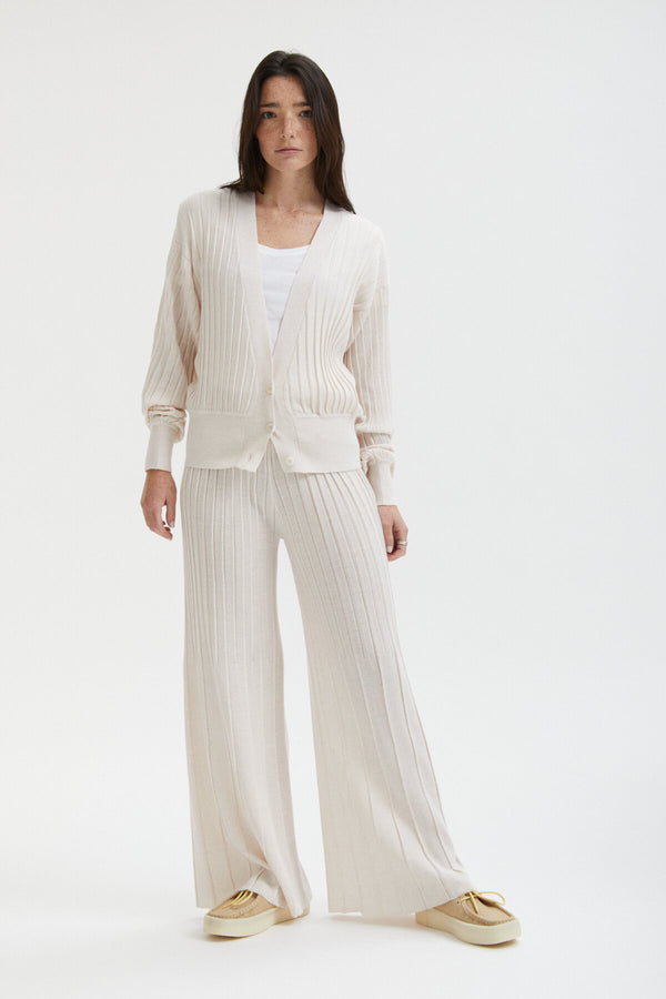 Pleated Cardigan