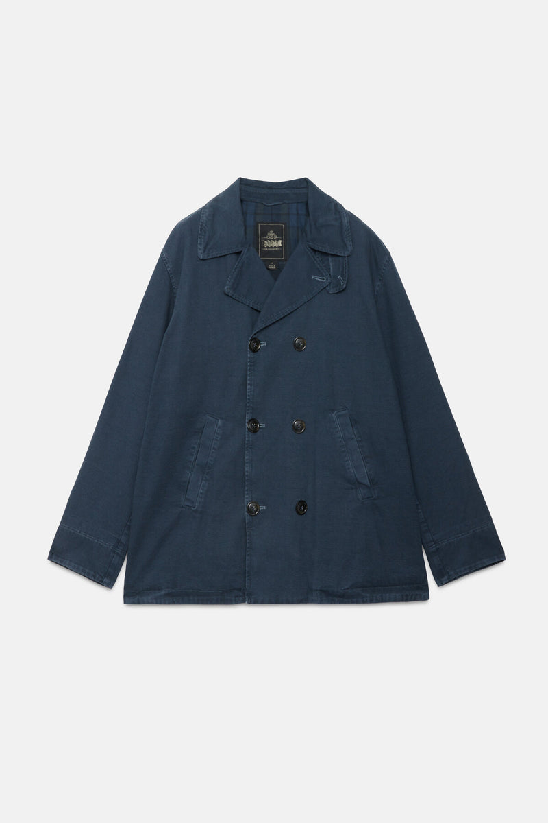 Canvas Garment Dyed Peacoat