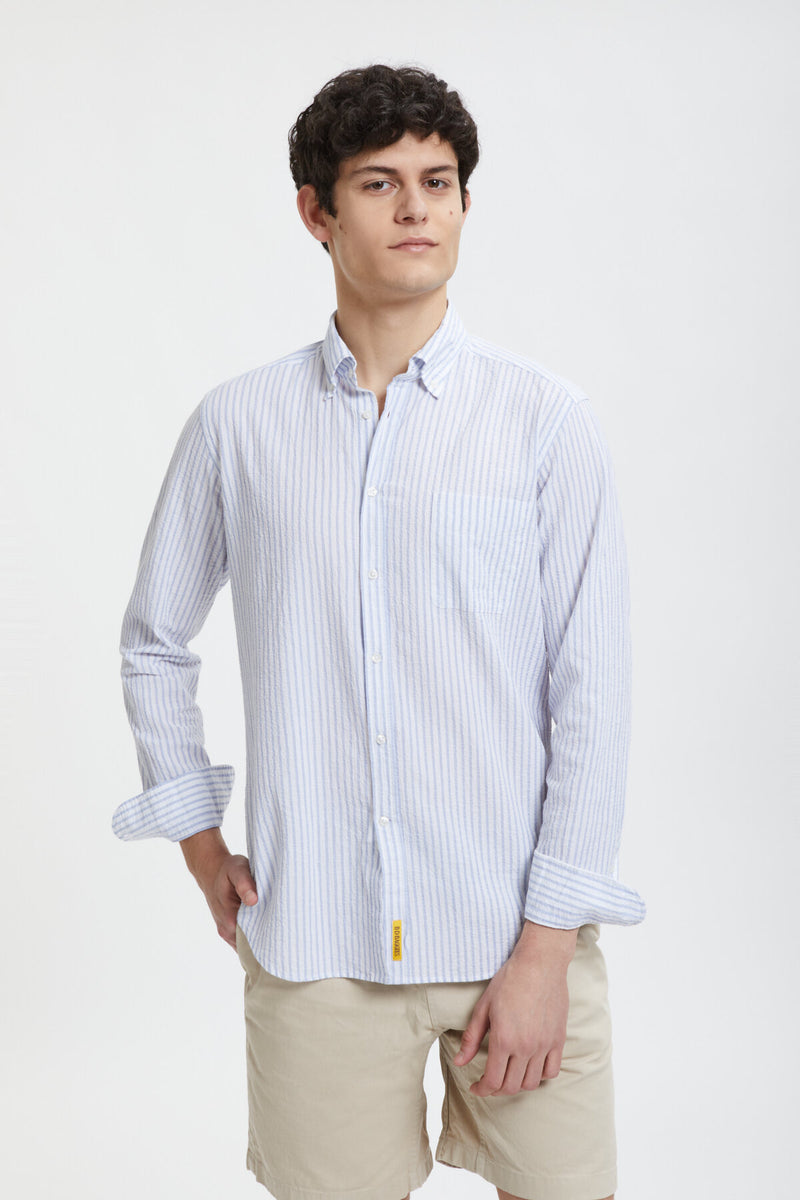 Bradford Striped Seersucker Shirt