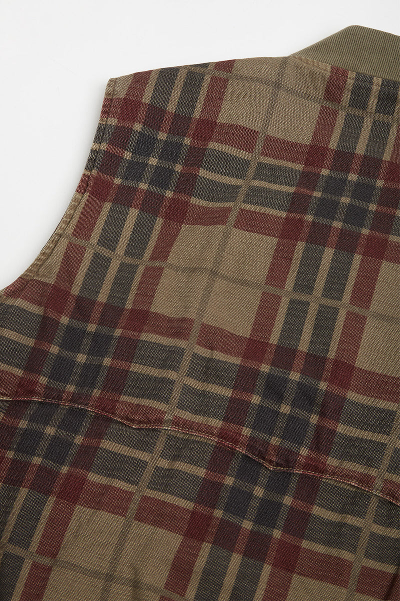 Printed Canvas Garment Dyed Vest