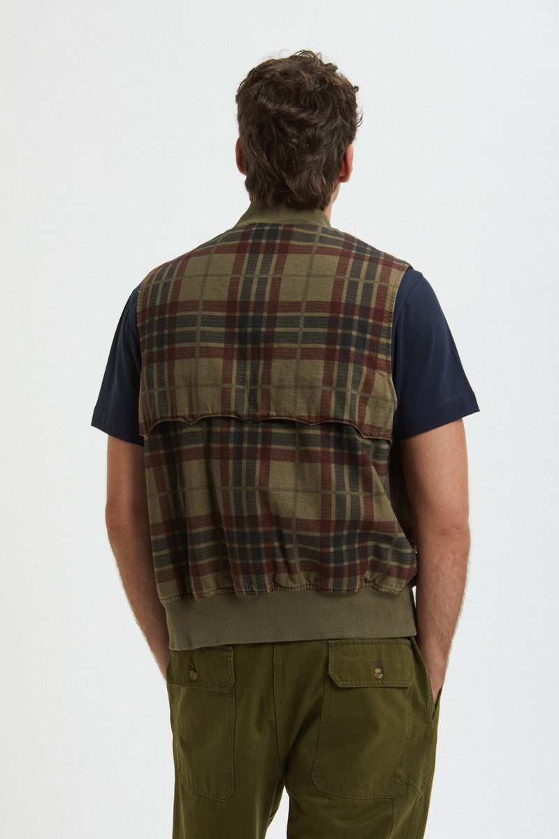 Printed Canvas Garment Dyed Vest