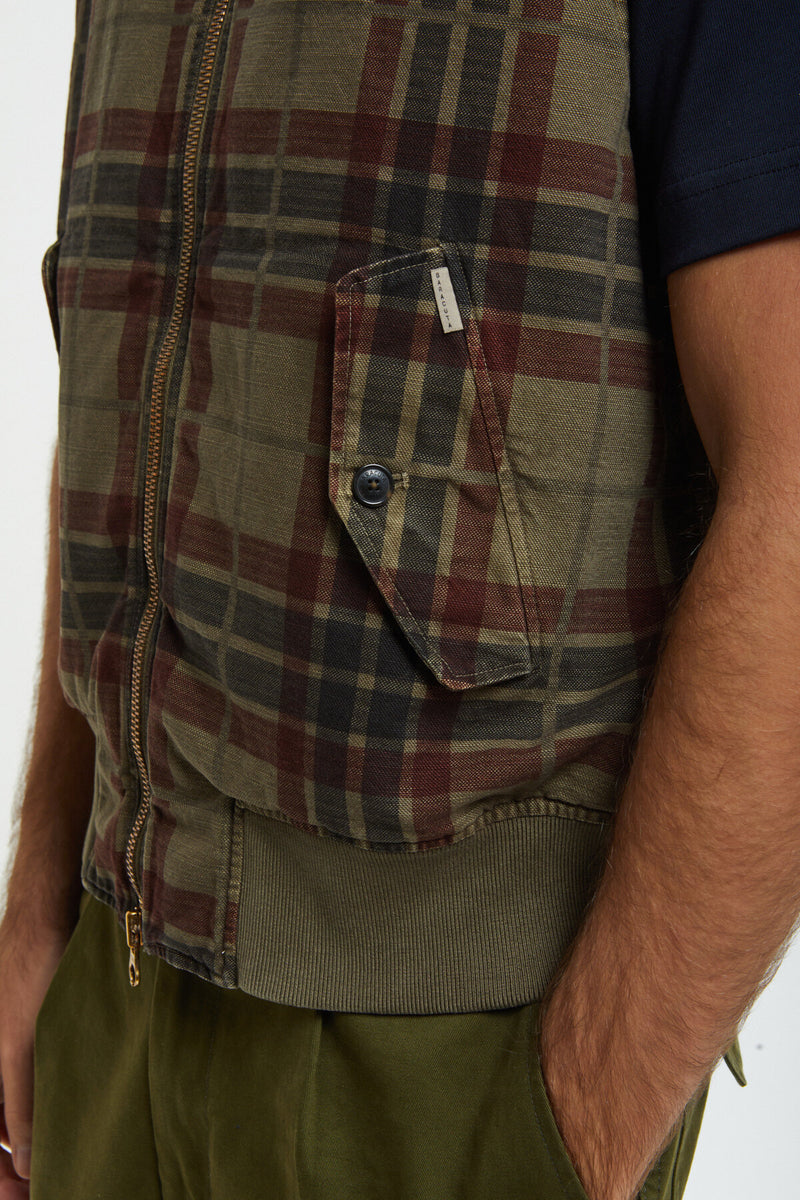 Printed Canvas Garment Dyed Vest