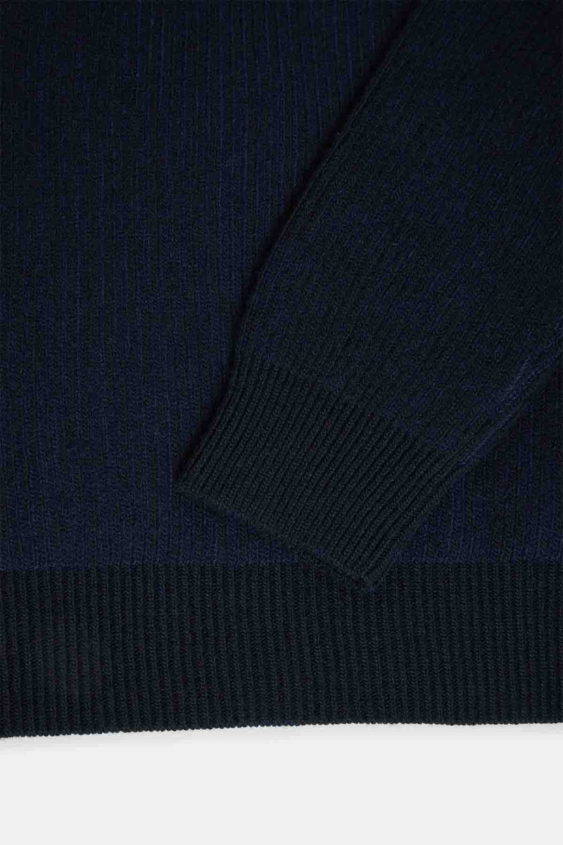 HALF-ZIP MOCK NECK JUMPER