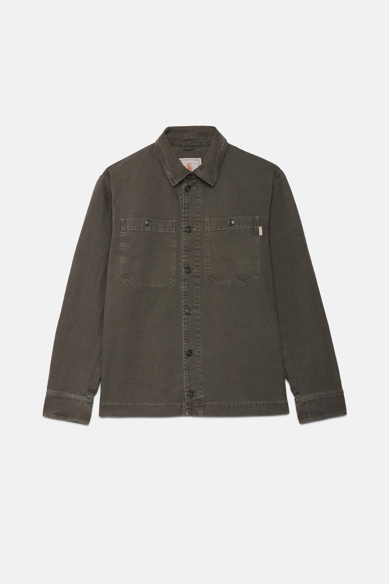 Canvas Garment Dyed Overshirt