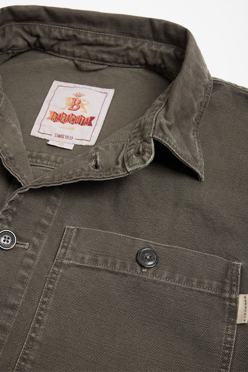 Canvas Garment Dyed Overshirt
