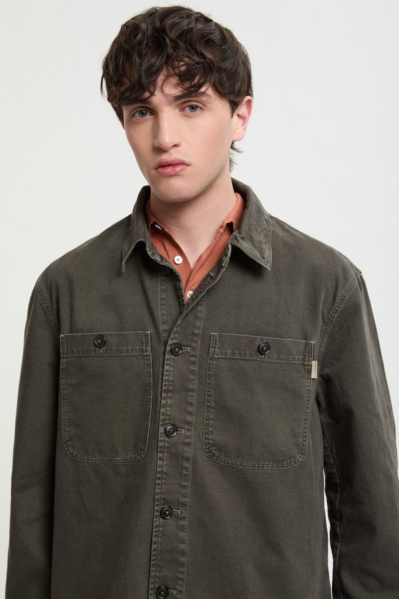 Canvas Garment Dyed Overshirt