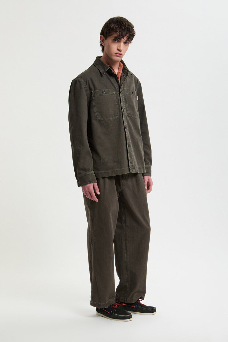 Canvas Garment Dyed Overshirt