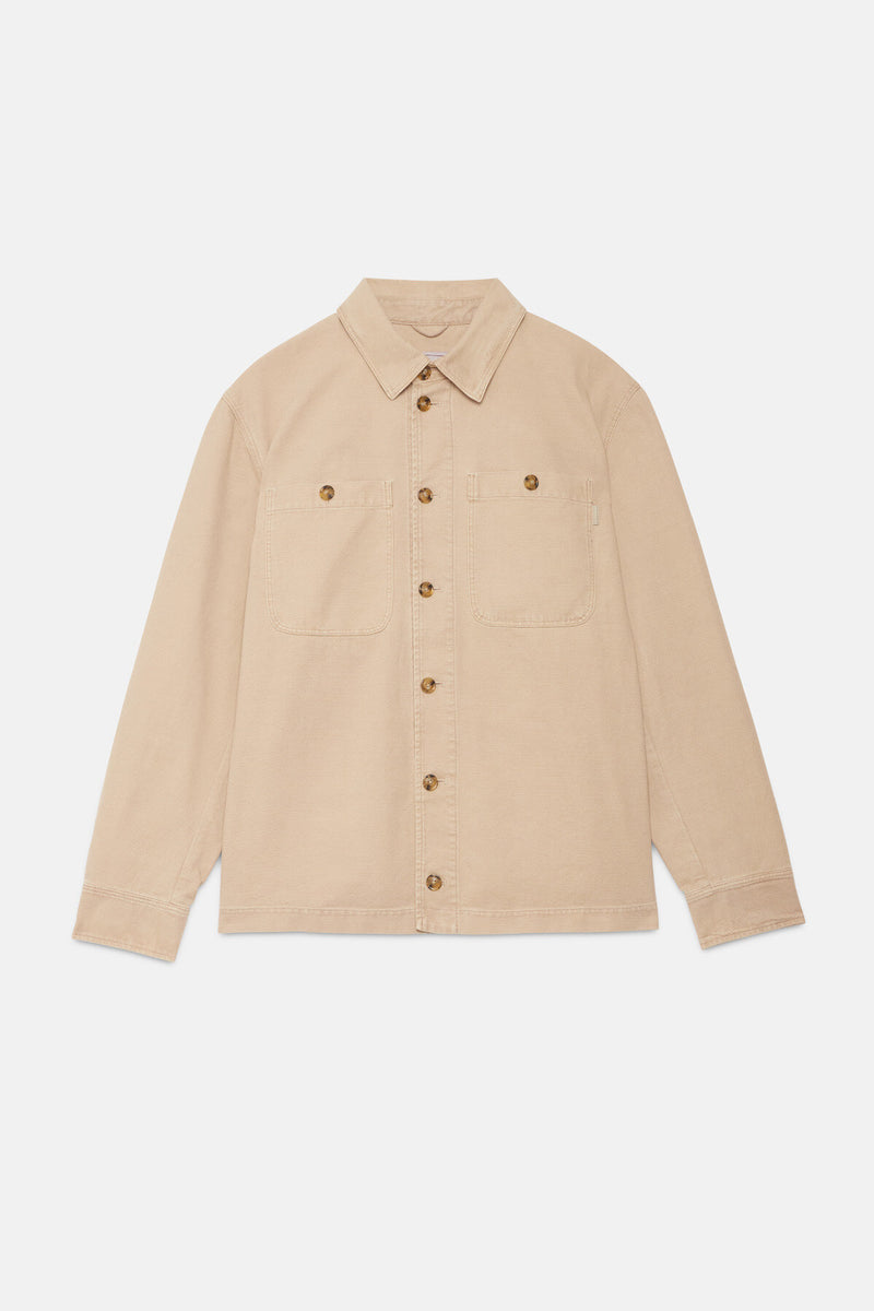 Canvas Garment Dyed Overshirt