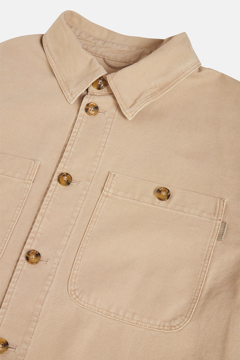 Canvas Garment Dyed Overshirt