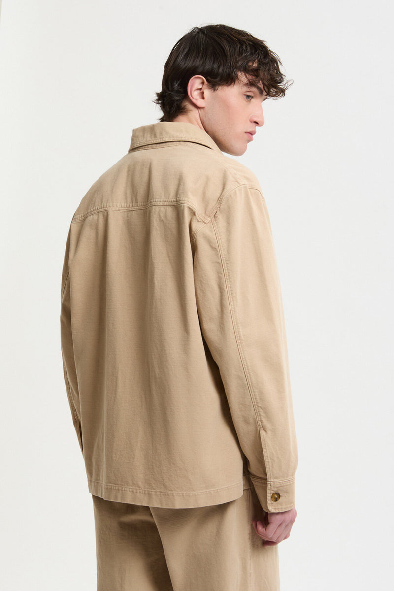Canvas Garment Dyed Overshirt