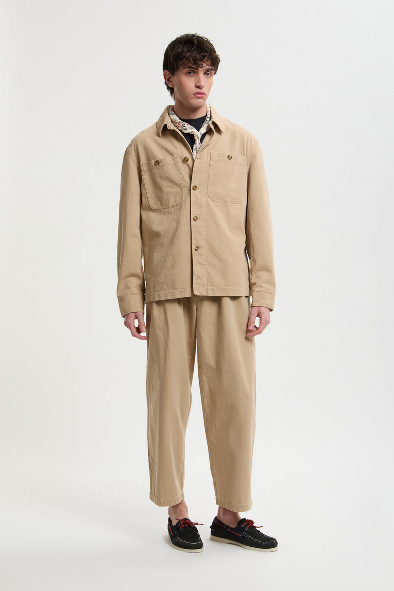 Canvas Garment Dyed Overshirt