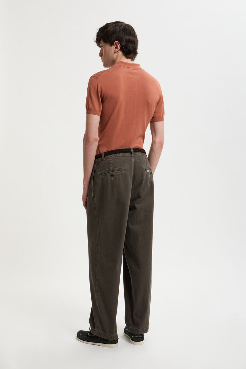 Canvas Garment Dyed Trousers