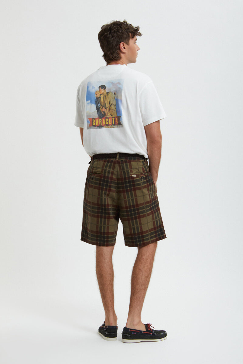 Printed Canvas Garment Dyed Shorts