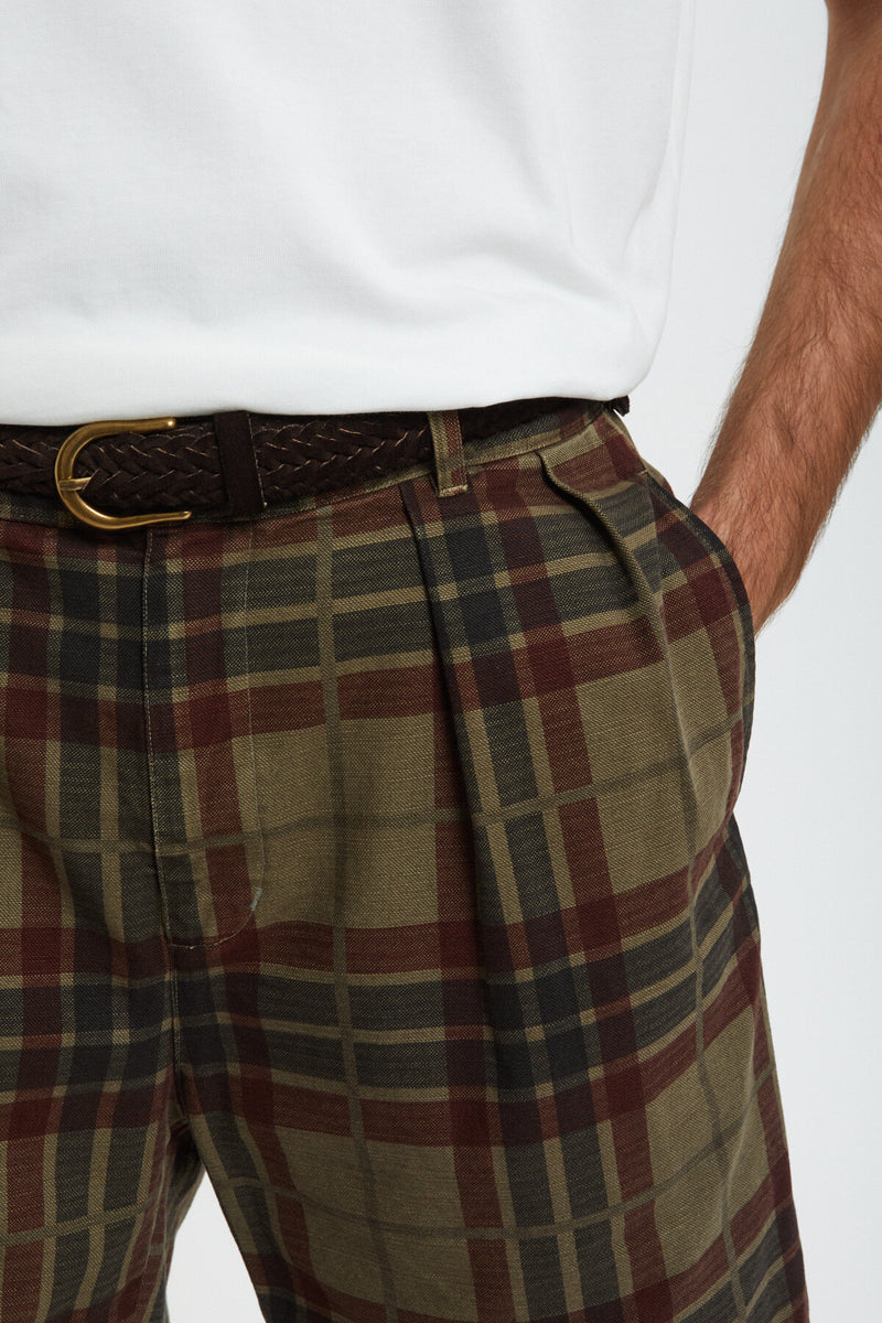 Printed Canvas Garment Dyed Shorts