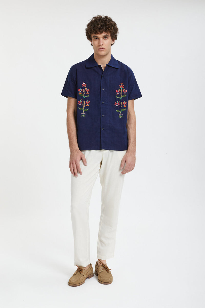 Chintan Oversized Camp Collar Shortsleeve Shirt