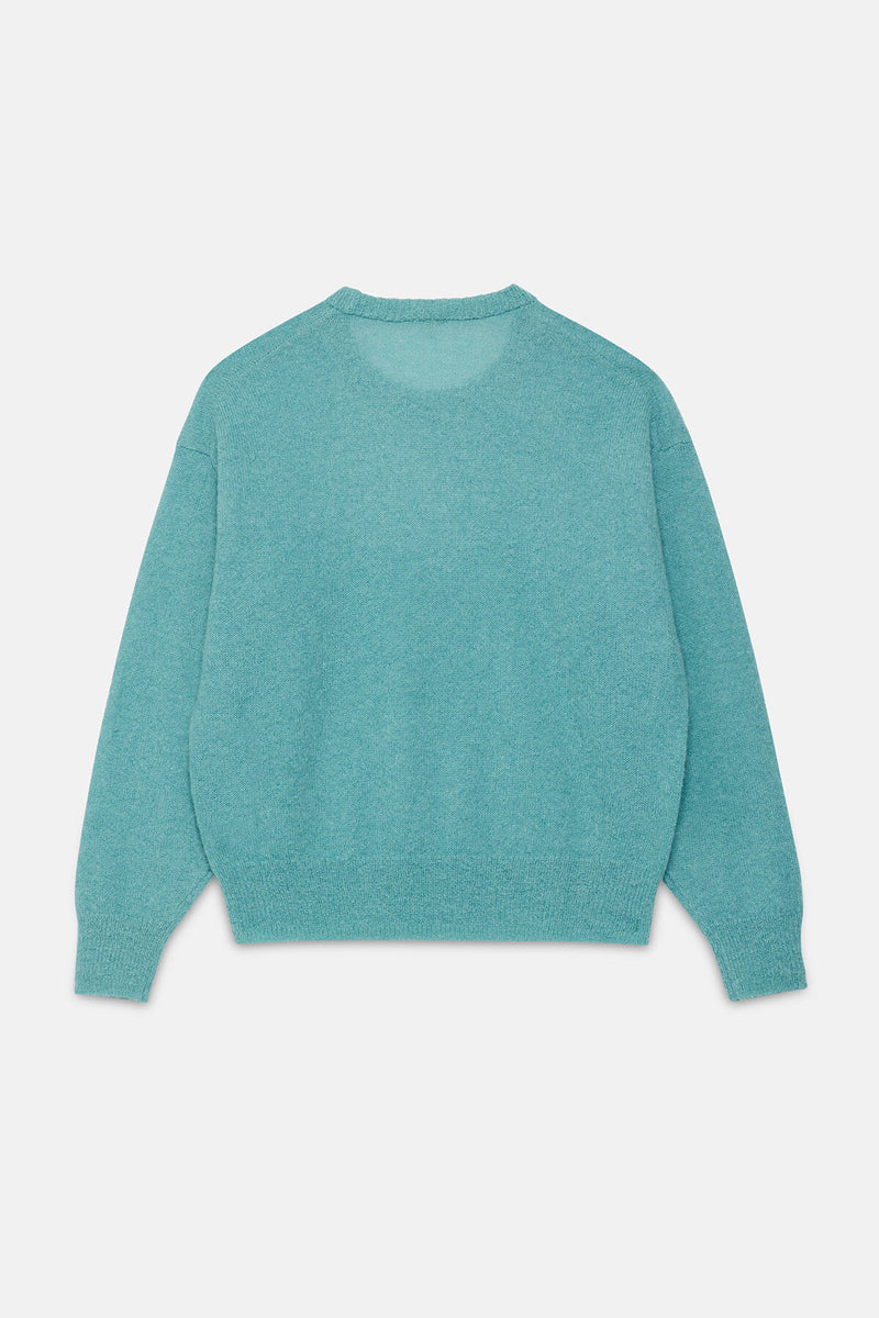 Long-sleeved crew-neck pullover