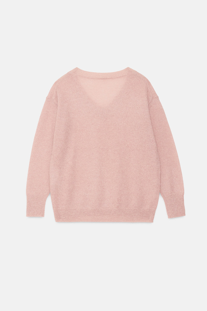 Long-sleeved V Neck pullover