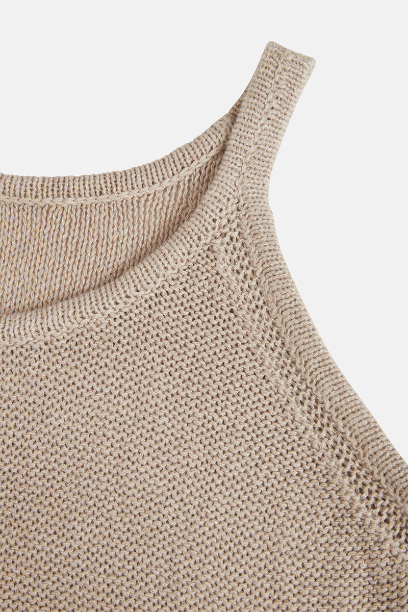 Round Sleveless Dress