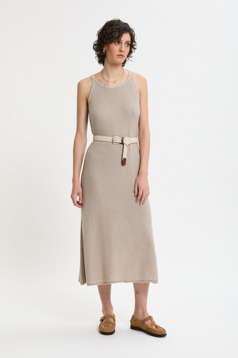 Round Sleveless Dress
