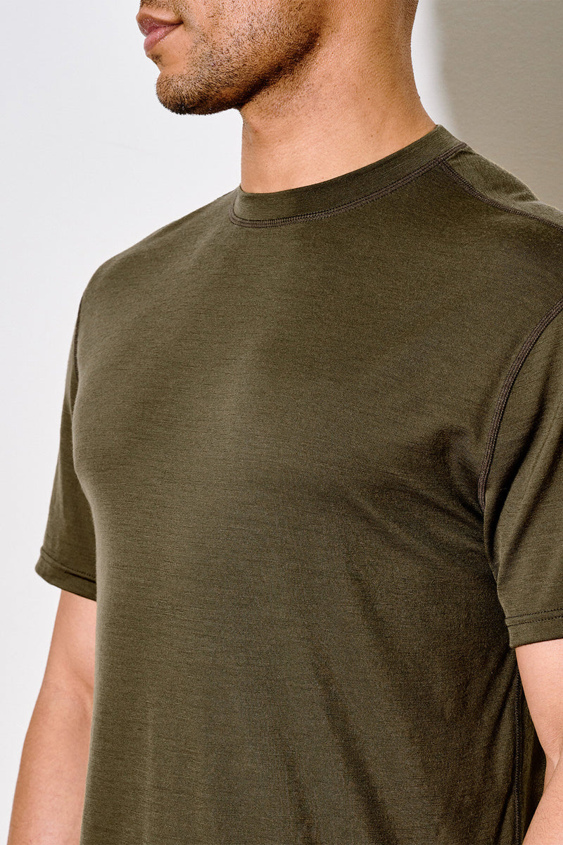 210G MERINO WOOL SHORT SLEEVE CREW