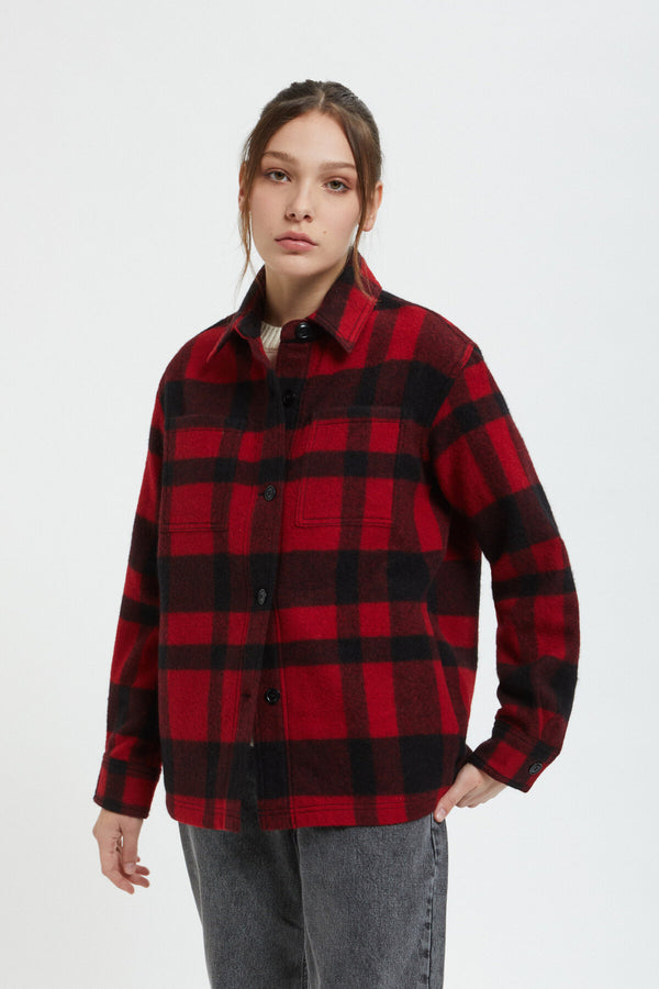 WOMEN'S WOOL OVERSHIRT