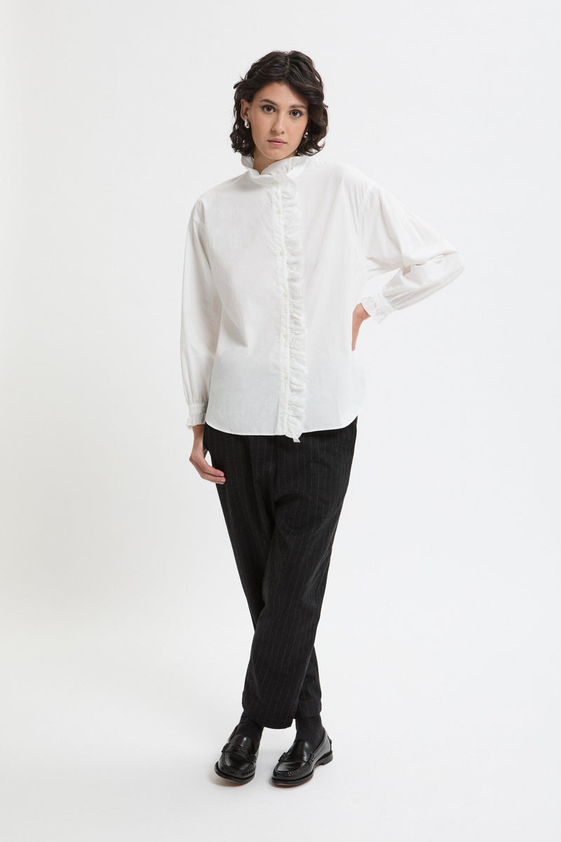 Ruffle Collar Shirt