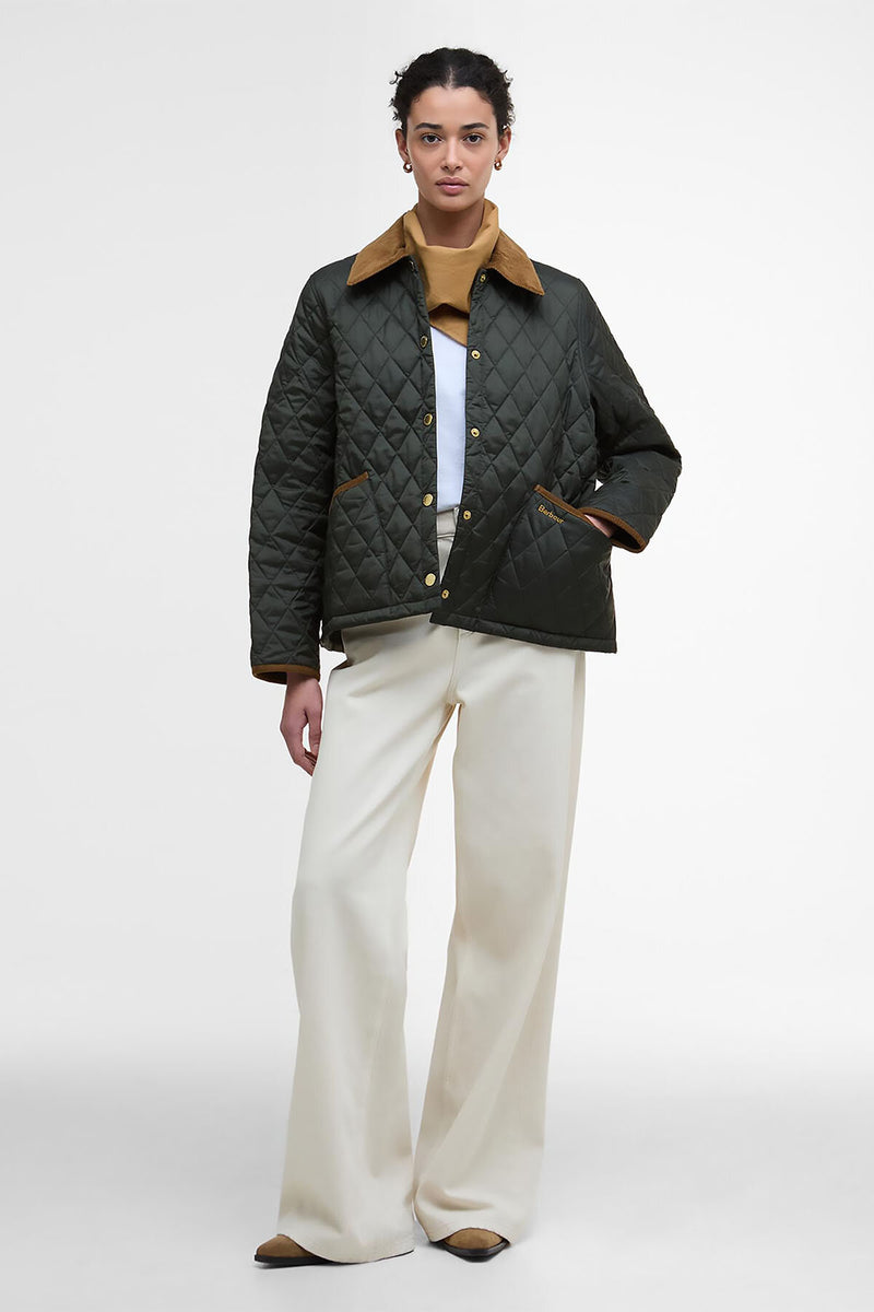 Barbour Icons Cropped Liddesdale Quilted Jacket