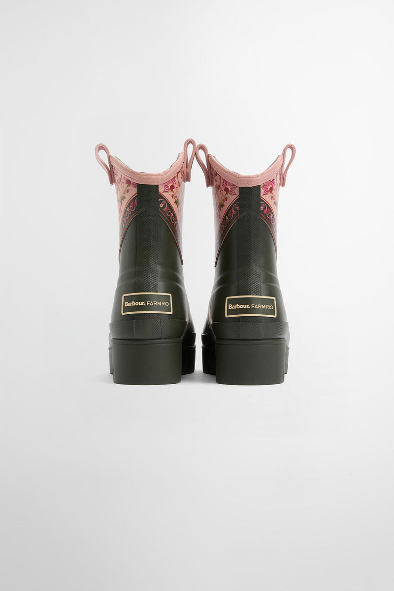 Barbour x FARM Rio Thais Ankle Wellingtons