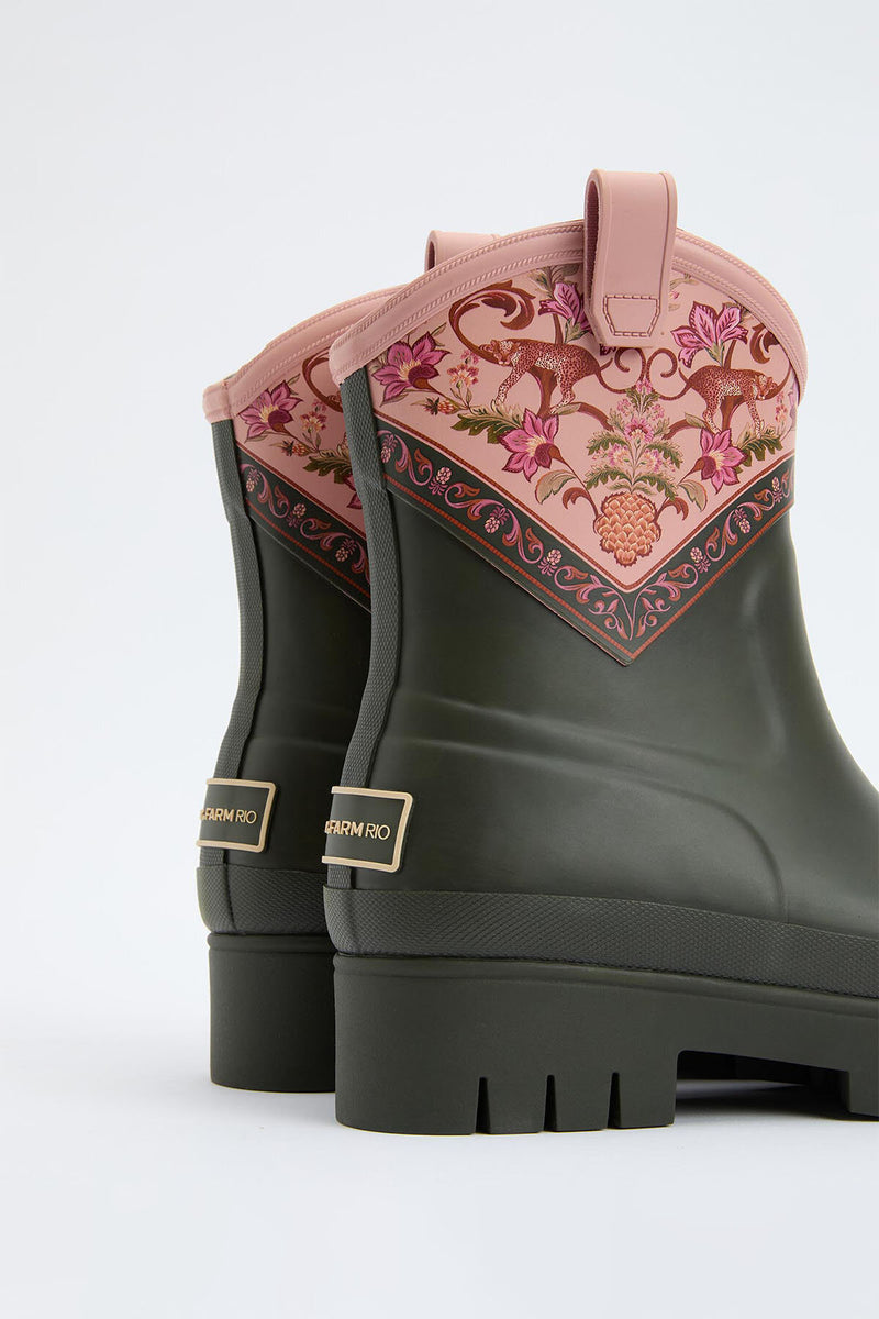 Barbour x FARM Rio Thais Ankle Wellingtons