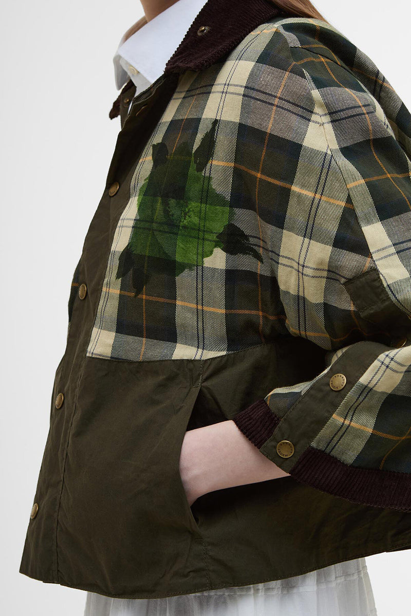 Barbour x ERDEM Reversible Clover Showerproof Trapeze Jacket