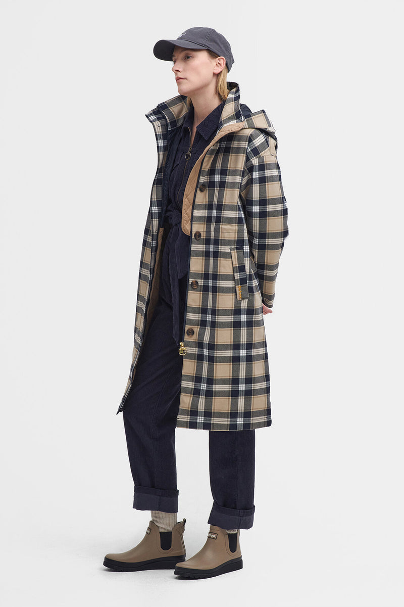 Iris Tartan Waterproof Jacket