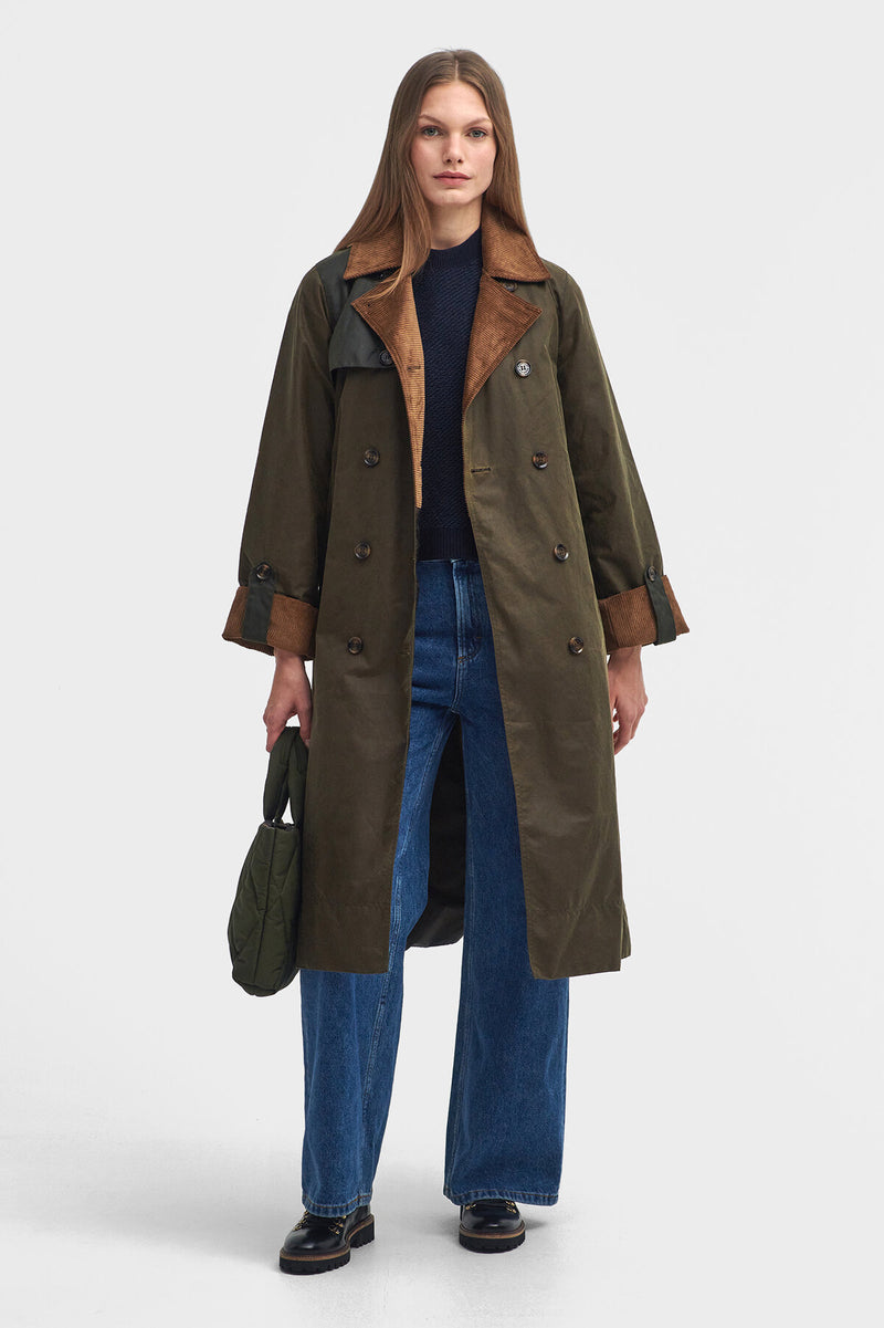 Brackley Waxed Trench Coat