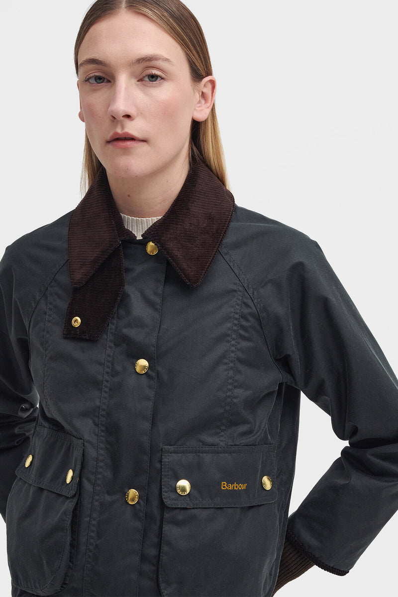 Cropped Beadnell Waxed Jacket