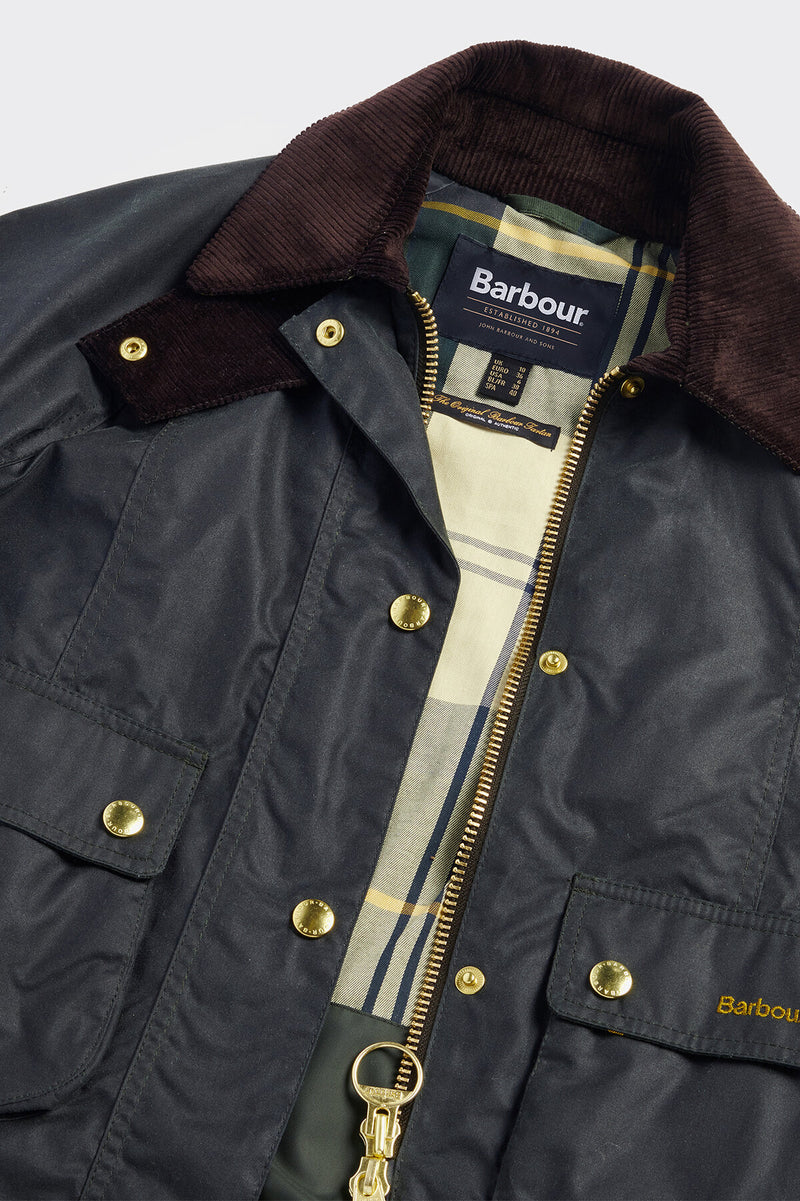 Cropped Beadnell Waxed Jacket