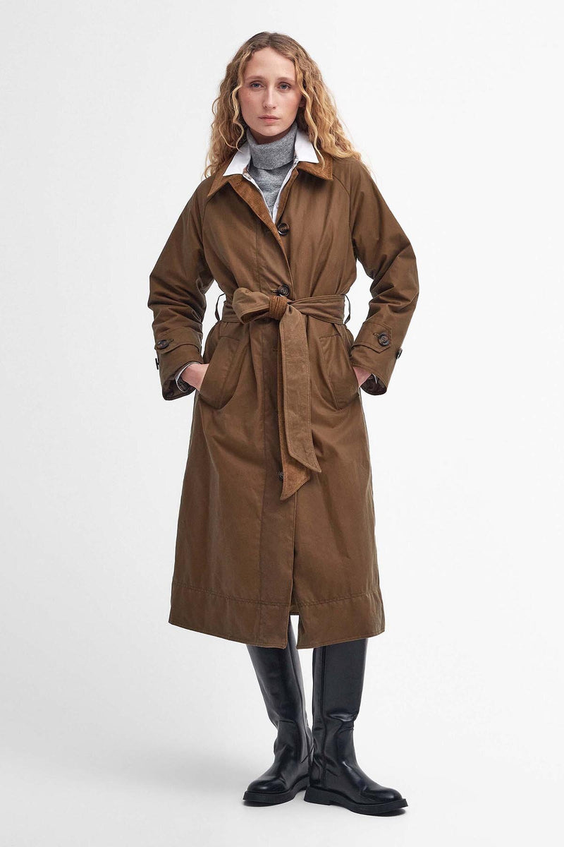 Marianne Waxed Trench Coat