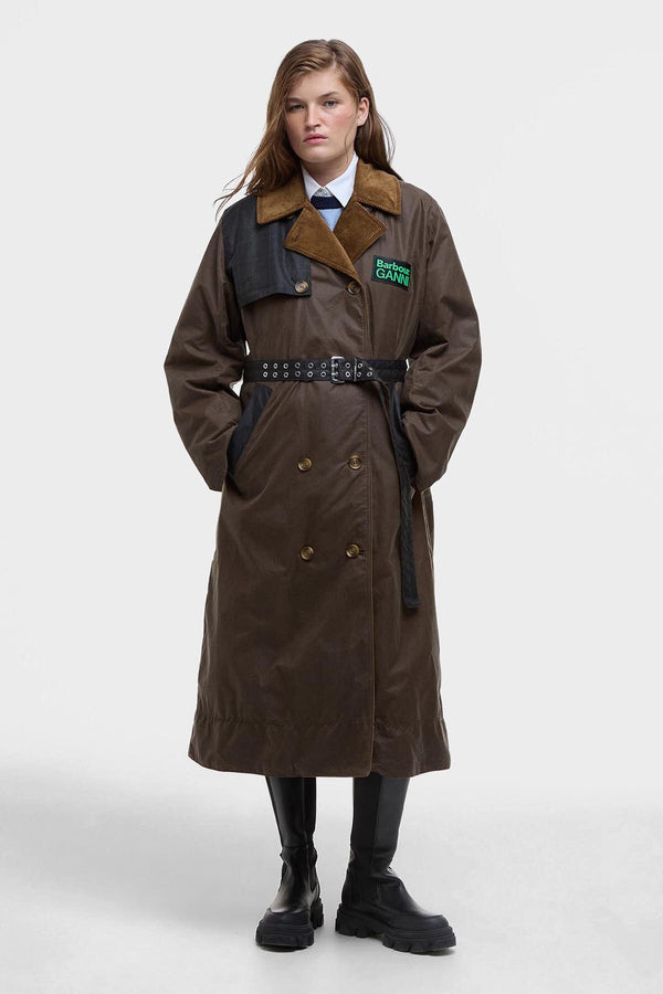 Barbour Ganni Wax Trench