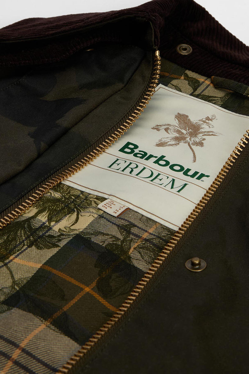 Barbour x ERDEM Beauflower Waxed Jacket