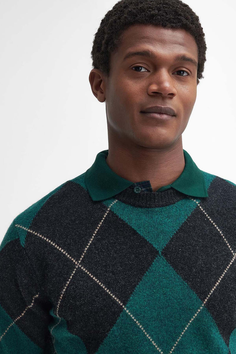 Sutherwell Argyle Crew Neck Jumper