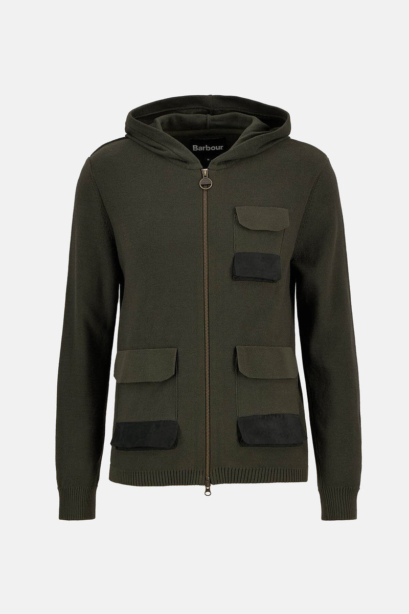 Barbour x TO KI TO Multi-Pocket Knitted Hoodie