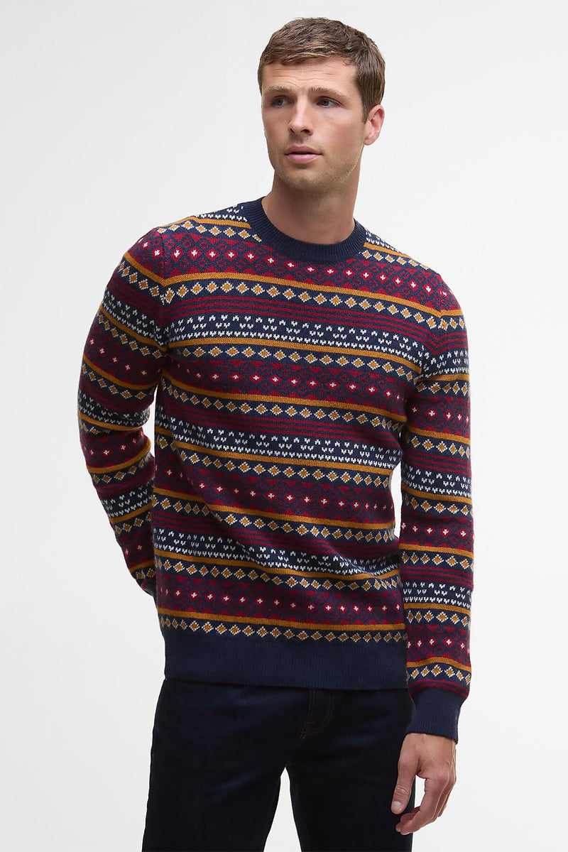 Barbour Easdale Fair Isle Crew Neck Jumper
