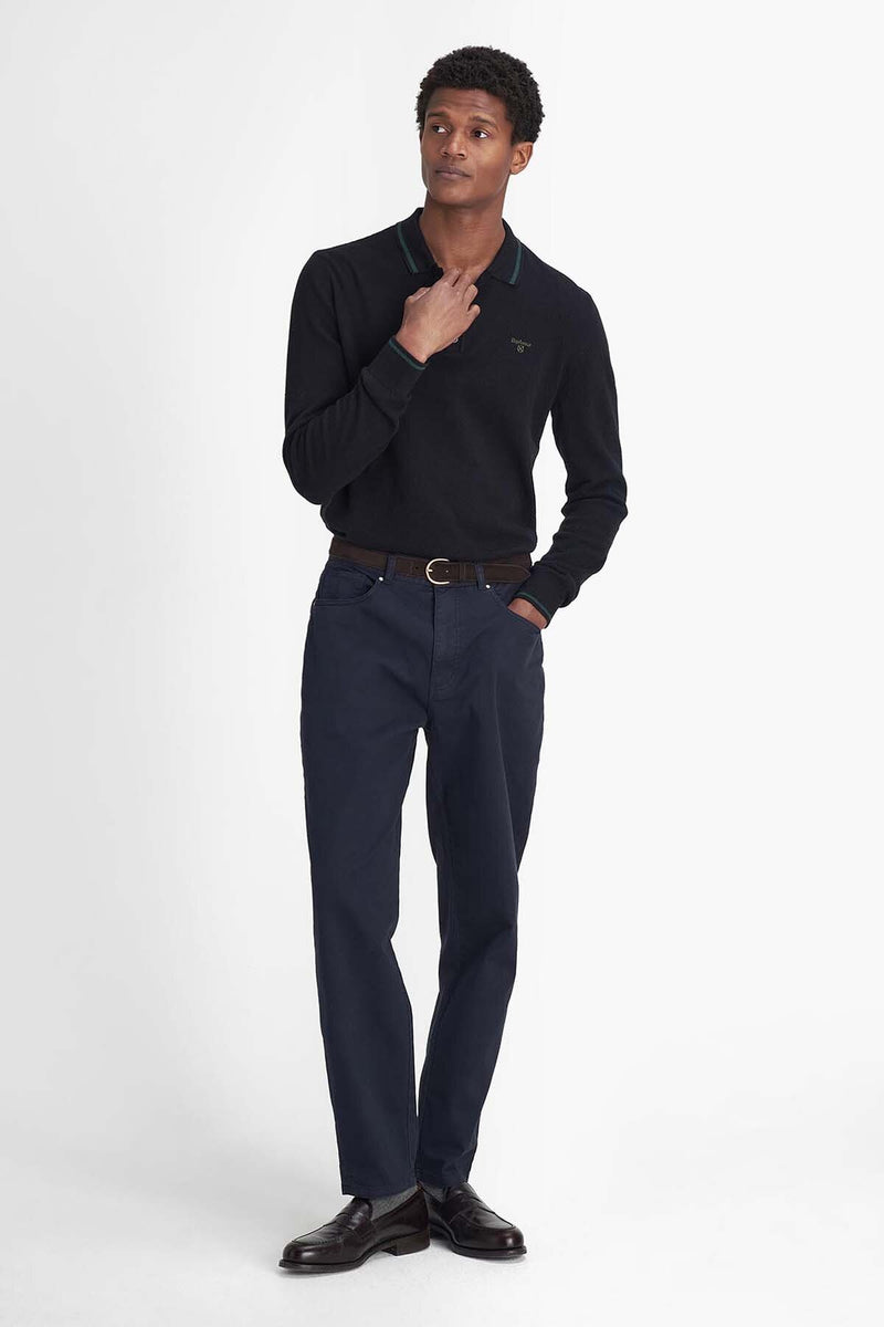 Washed Stretch Regular Trousers