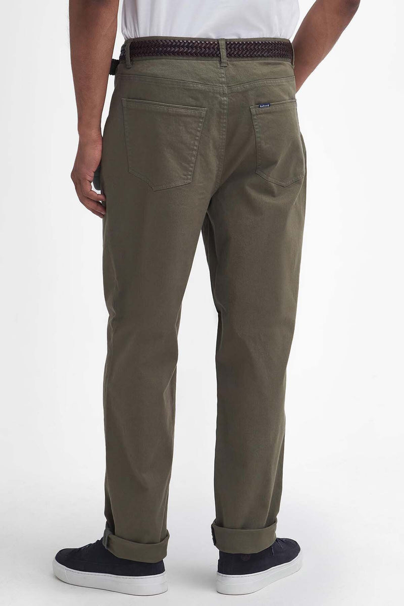 Washed Stretch Regular Trousers