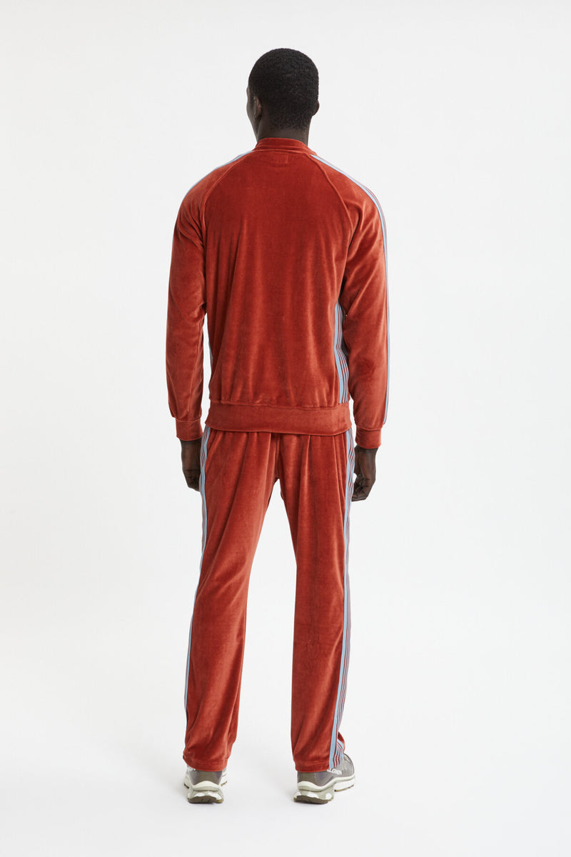 Narrow Velour Track Trousers