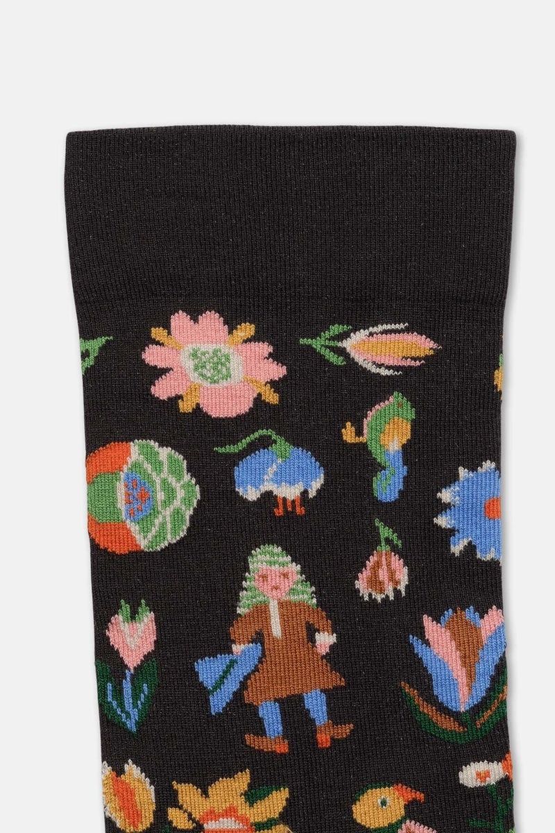 Black Tapestry Socks